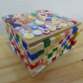 装飾もいろいろ。サイコロ木片作品! 装飾もいろいろ。サイコロ木片作品!