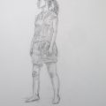 人間の全身像を描く 人間の全身像を描く