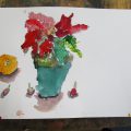 冬の花・野菜・果物を描く 冬の花・野菜・果物を描く