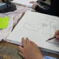 動物の骨や植物などを描こう!アクリル画のはじまり。 動物の骨や植物などを描こう!アクリル画のはじまり。