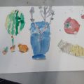わさび、さくらんぼなどの水彩画 わさび、さくらんぼなどの水彩画