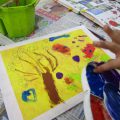 転写して、絵具を溶く! 転写して、絵具を溶く!