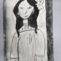 木炭で名画の模写(横浜:こどもアート木曜クラス) 木炭で名画の模写(横浜:こどもアート木曜クラス)