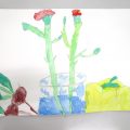 カーネーションと野菜の水彩画(横浜:こどもアート木曜クラス) カーネーションと野菜の水彩画(横浜:こどもアート木曜クラス)
