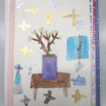 日本画を描く2:箔も使ってキラキラ!(横浜:こどもアート木曜クラス) 日本画を描く2:箔も使ってキラキラ!(横浜:こどもアート木曜クラス)