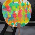 折り染めのうちわ作り!(川崎クラス) 折り染めのうちわ作り!(川崎クラス)
