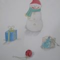 クリスマスがテーマの静物画、カワセミの日本画(デッサン絵画木曜クラス) クリスマスがテーマの静物画、カワセミの日本画(デッサン絵画木曜クラス)